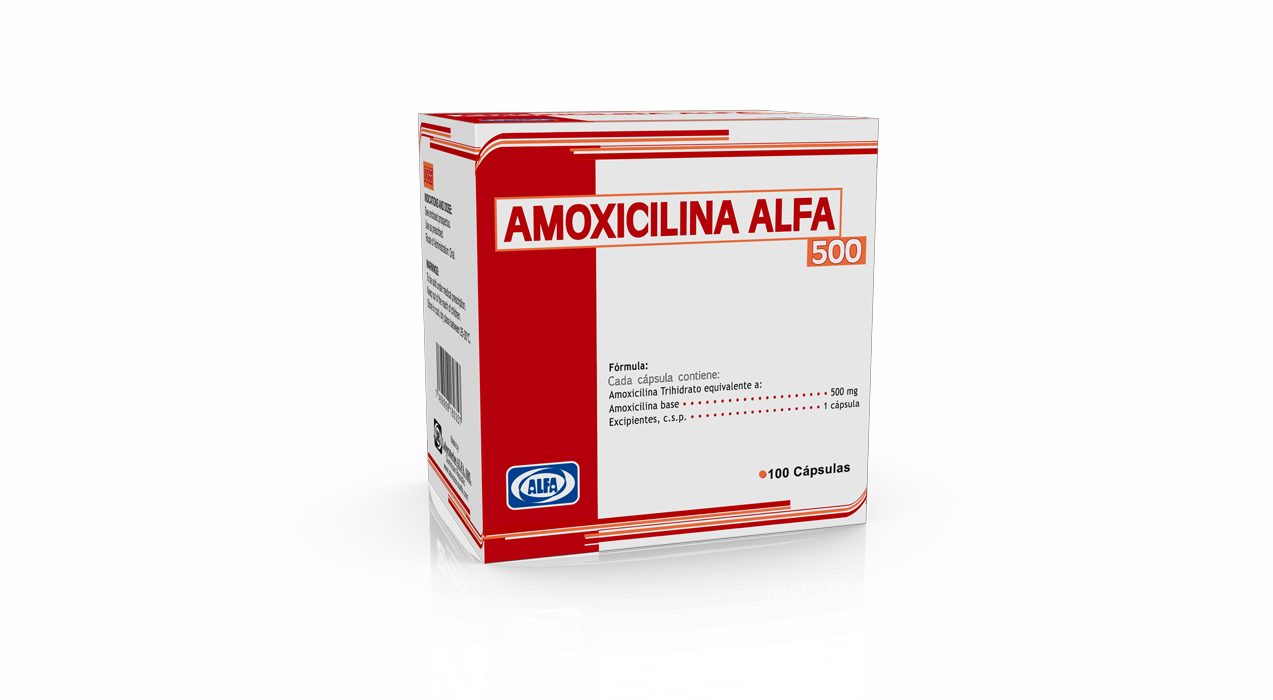 Amoxicilina Alfa 1000mg x 100 Cápsulas